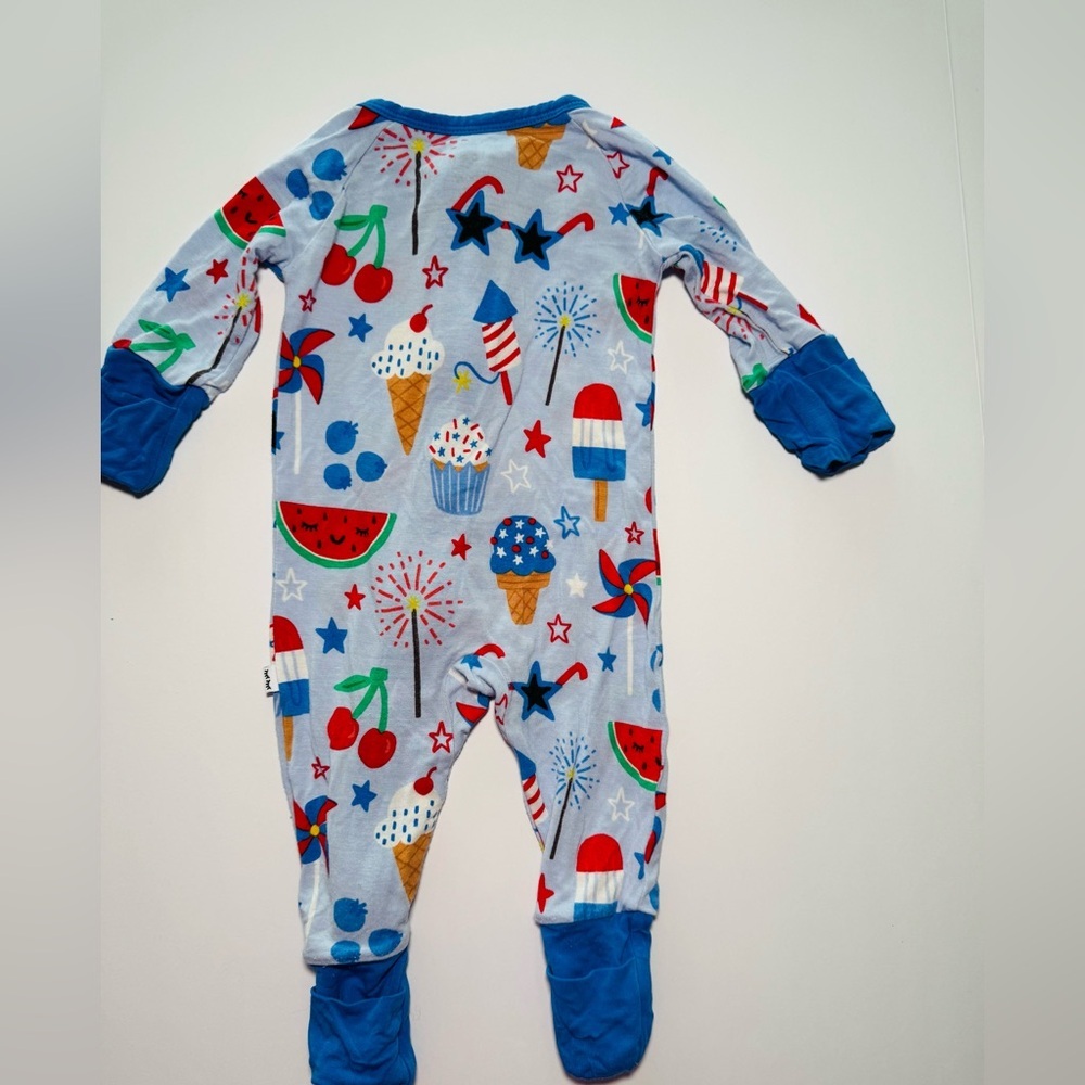 Little Sleepies Newborn Fourth Of July Zippy - Picture 3 of 4